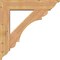 Ekena Millwork Olympic Traditional Smooth Bracket w/ Offset Brace, Western Red Cedar, 7 1/2"W x 34"D x 34"H BKT0806X34X34OLY01SWR - alternate 2